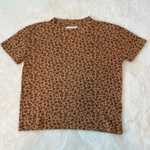 Topshop cheetah crop top
